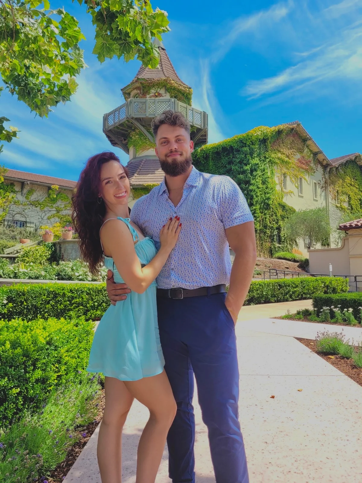 Adrienne and Tyler Iverson, the husband-and-wife team behind ARDIN, standing together outdoors.